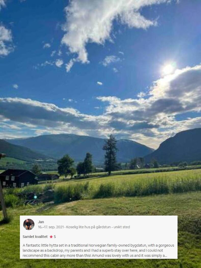 Stallen - Koselig Lite Hus Pa Gardstun Skjak Exterior photo